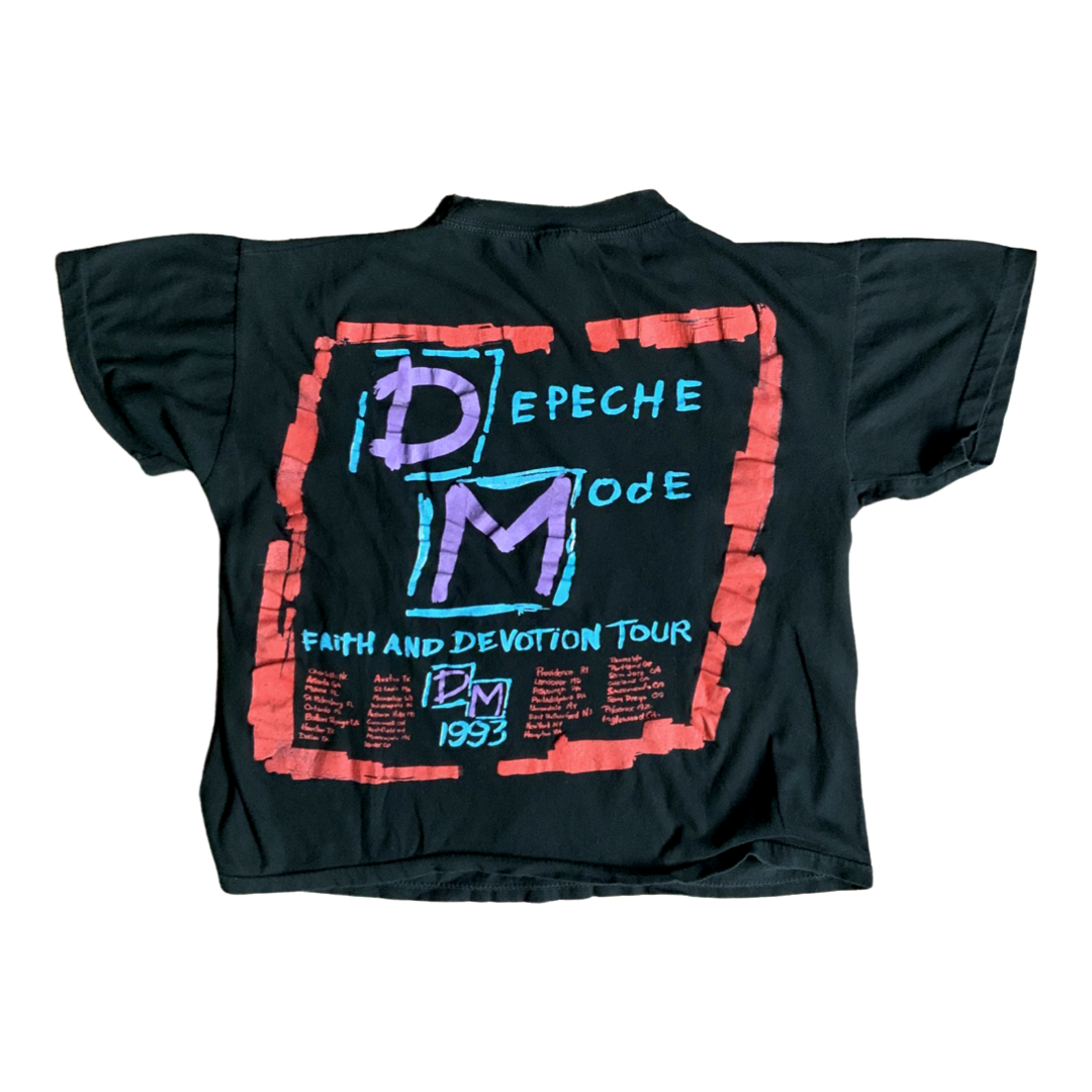 1993 Depeche Mode Faith And Devotion Tour Shirt - L