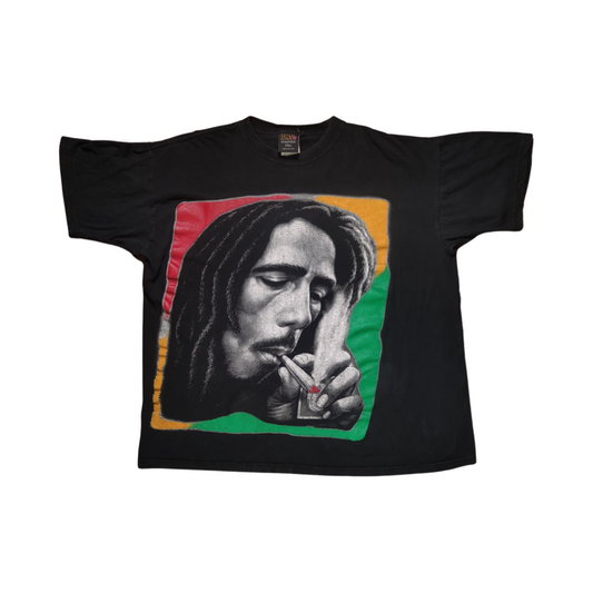 Bob Marley Smoking A Blunt Shirt - XL