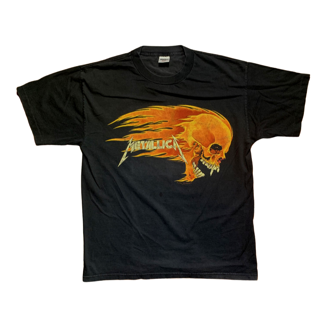 Metallica "Flaming Skull" Shirt - XL