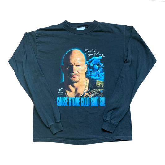 1998 Stone Cold "Cause Stone Cold Said So" Long Sleeve Shirt - XL Youth